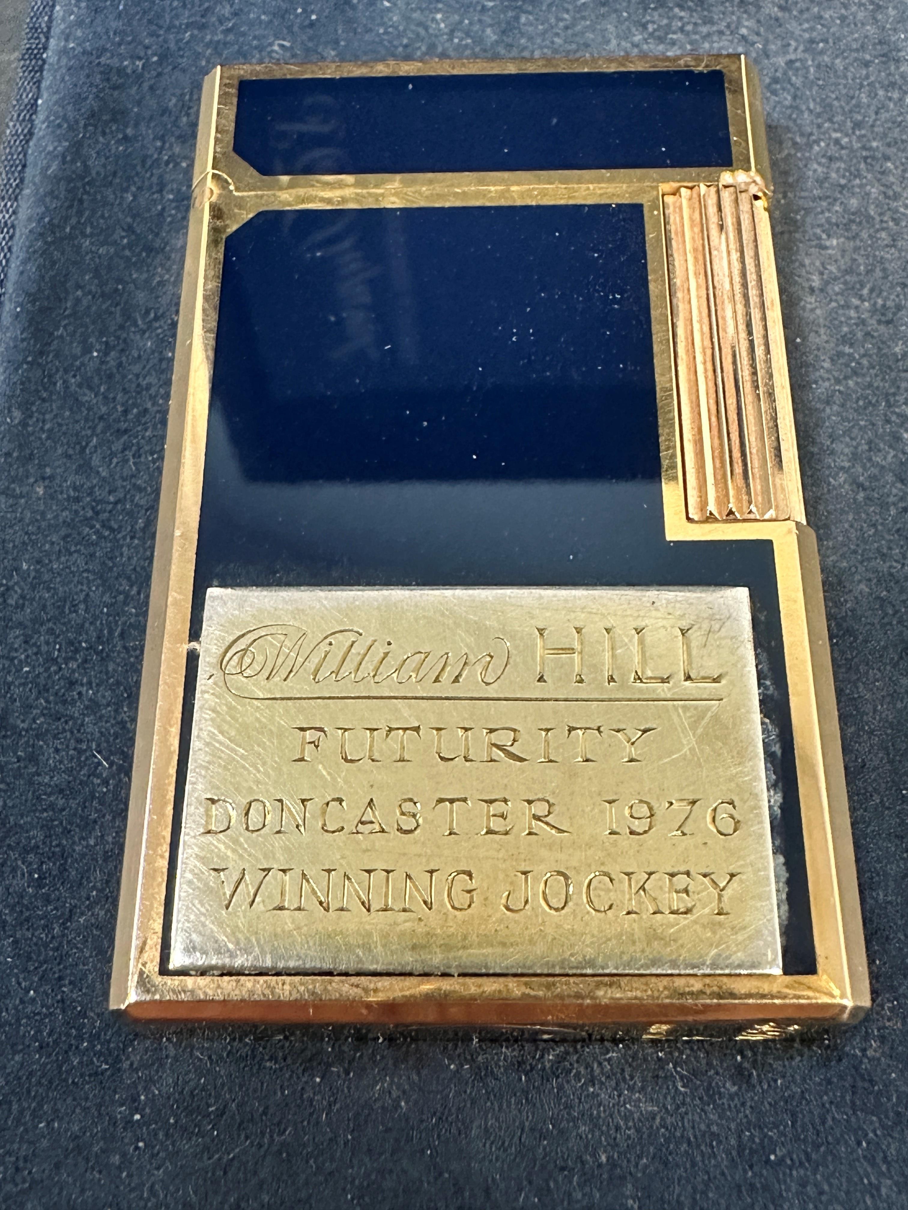 The winning jockey's trophy for the William Hill Futurity at Doncaster in 1976 won by Pat Eddery - Image 2 of 4