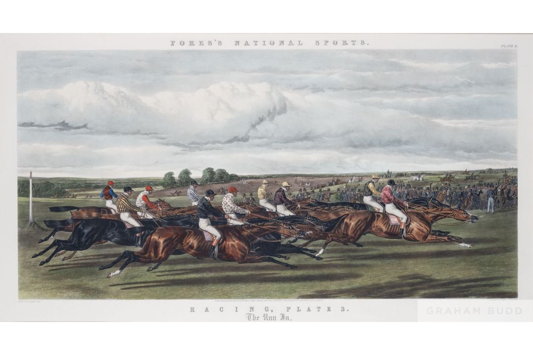 After John Frederick Herring senior (1795-1865) a large set of four Racing Prints from the Fores's - Image 3 of 4
