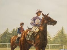 Alan Brassington (British, b.1959) AT THE START, ASCOT