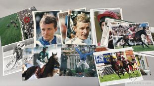 Collection of autographs of top jockeys and trainers,