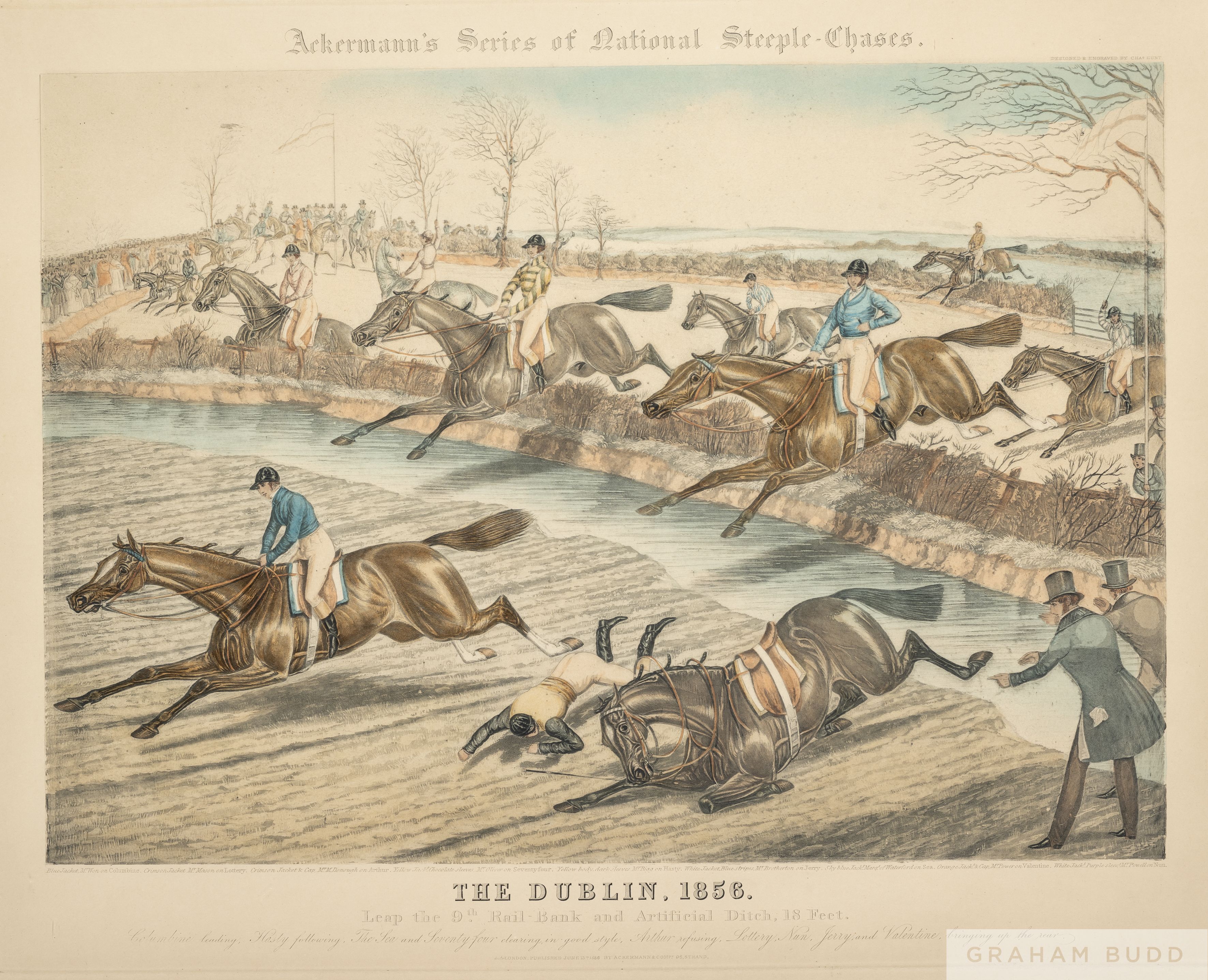 By and After Charles Hunt (1803-1877) THE DUBLIN 1856 (TWO PLATES) from Ackermann's Series of - Image 2 of 2