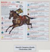 Autographed 2000 Champion Hurdle racecard