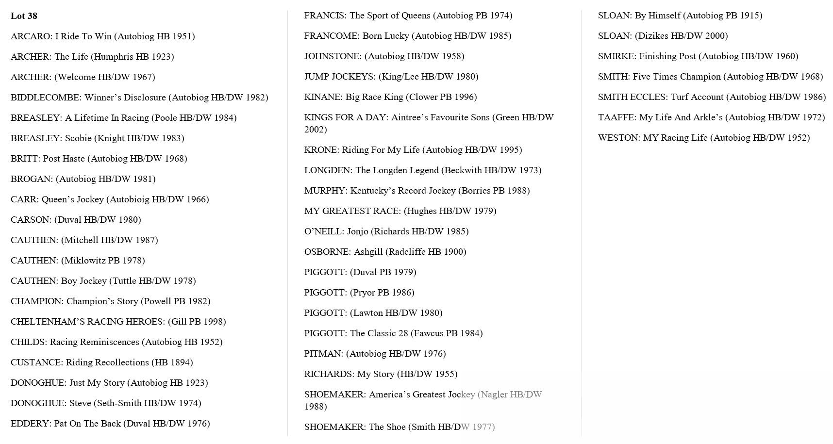 Collection of 47 horse racing books on jockeys, biographies and autobiographies with publication - Image 2 of 2
