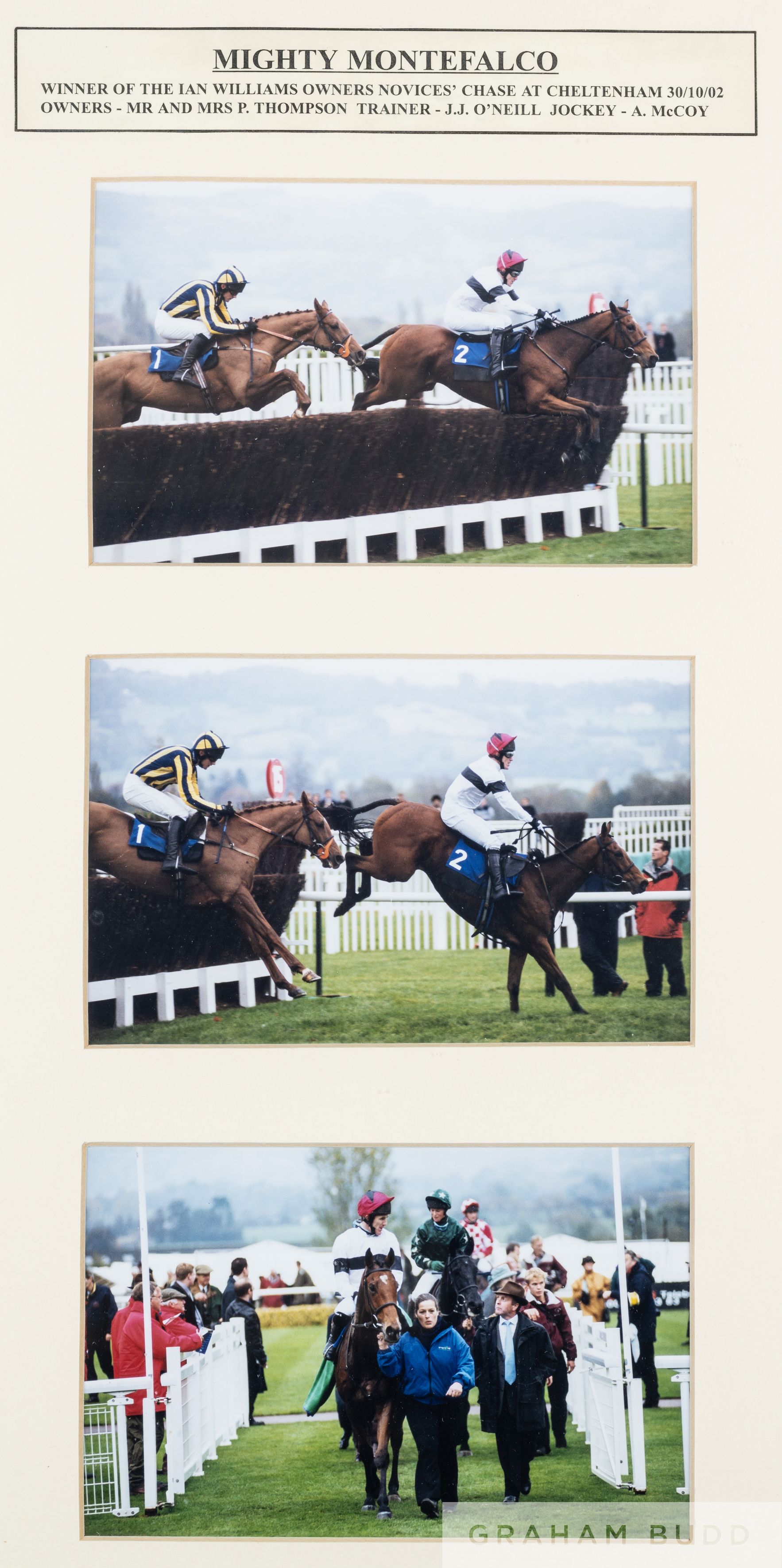 The trophy for the Ian Williams Owners Novices' Chase won by Mr & Mrs Peter Thompson's 'Mighty - Image 4 of 4