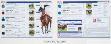 2004 Epsom Oaks racecard
