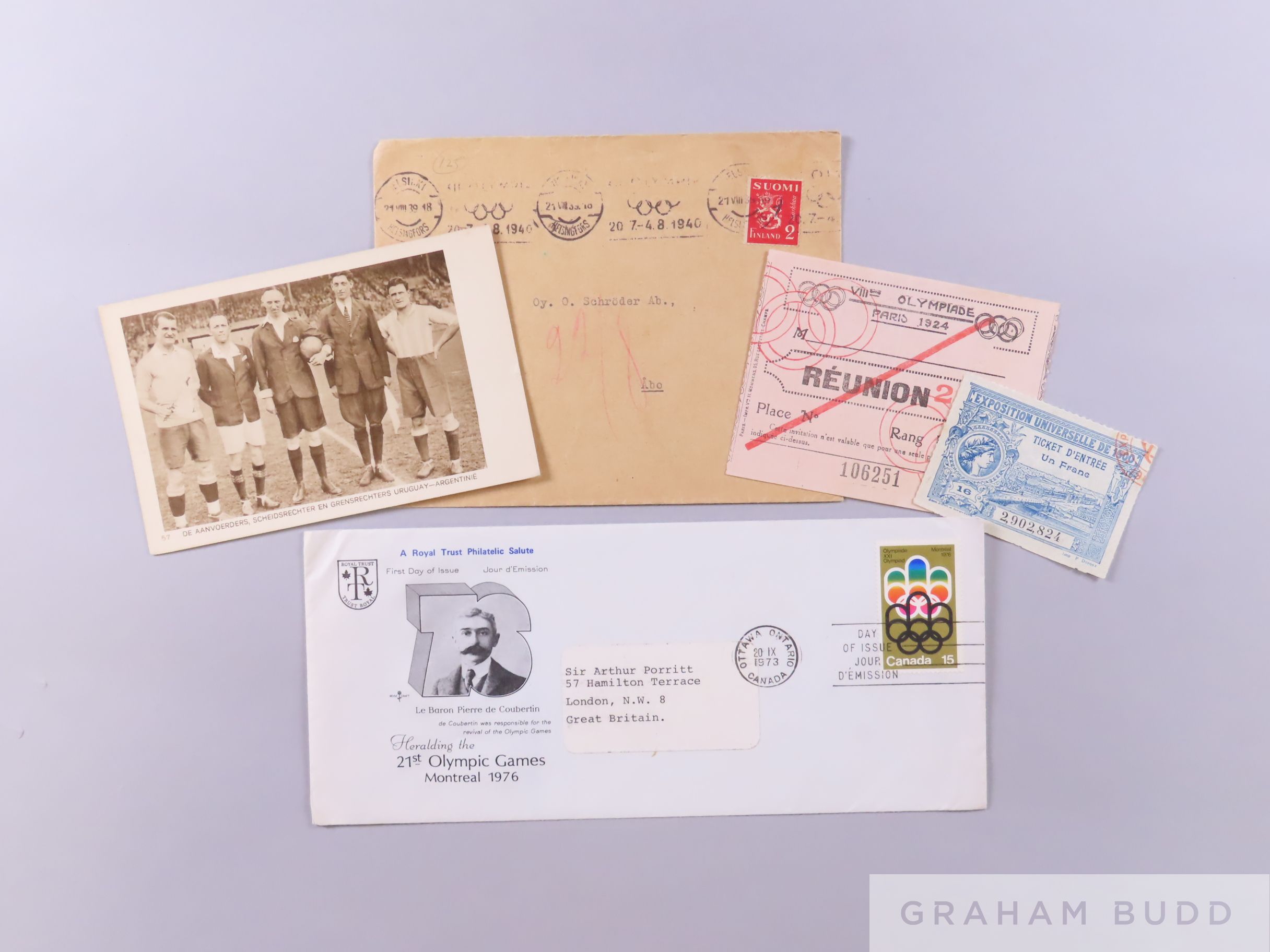 A collection of Olympic ephemera