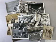 Collection of approximately one hundred English rugby clubs press photographs 1970s
