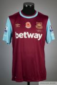Andy Carroll claret and blue No.9 West Ham United v. Everton short-sleeved shirt