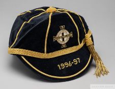 Jeff Whitley blue Northern Ireland v. Belgium and Thailand International cap