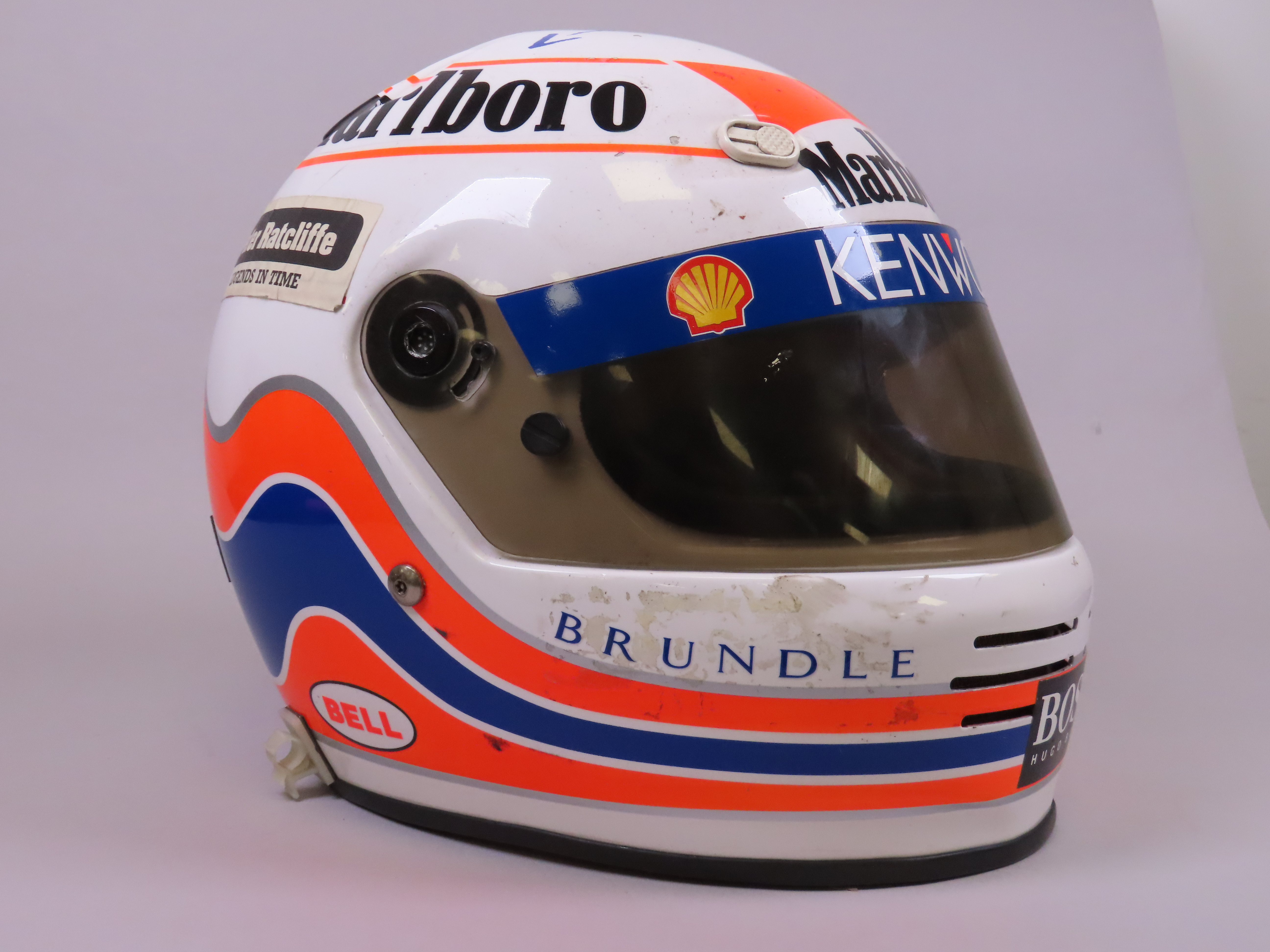 Martin Brundle Bell F1 race worn helmet, 1994 - Image 2 of 4