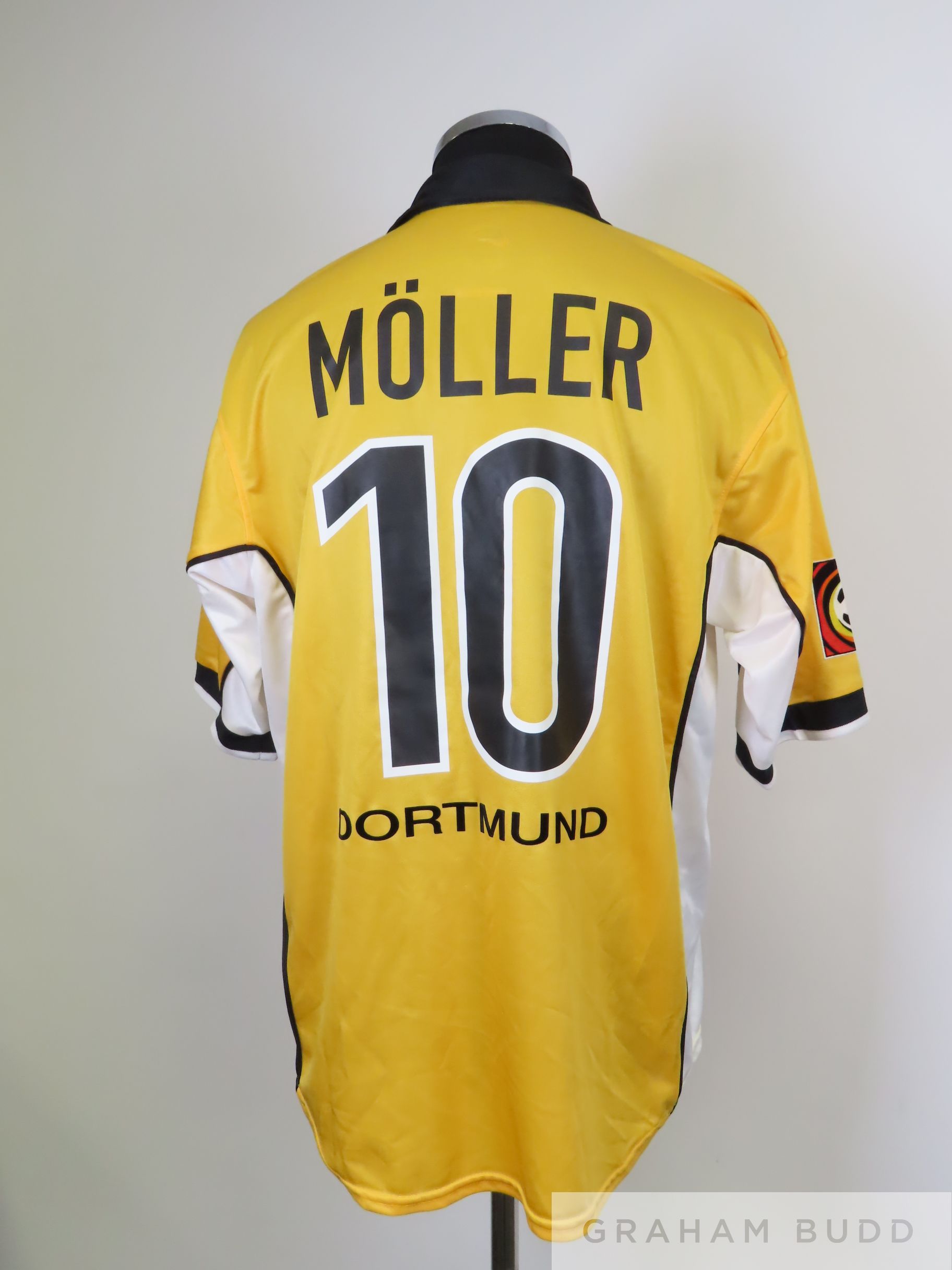 Andreas Moller gold and black No.10 Borussia Dortmund short-sleeved shirt, 1999-2000 - Image 2 of 3