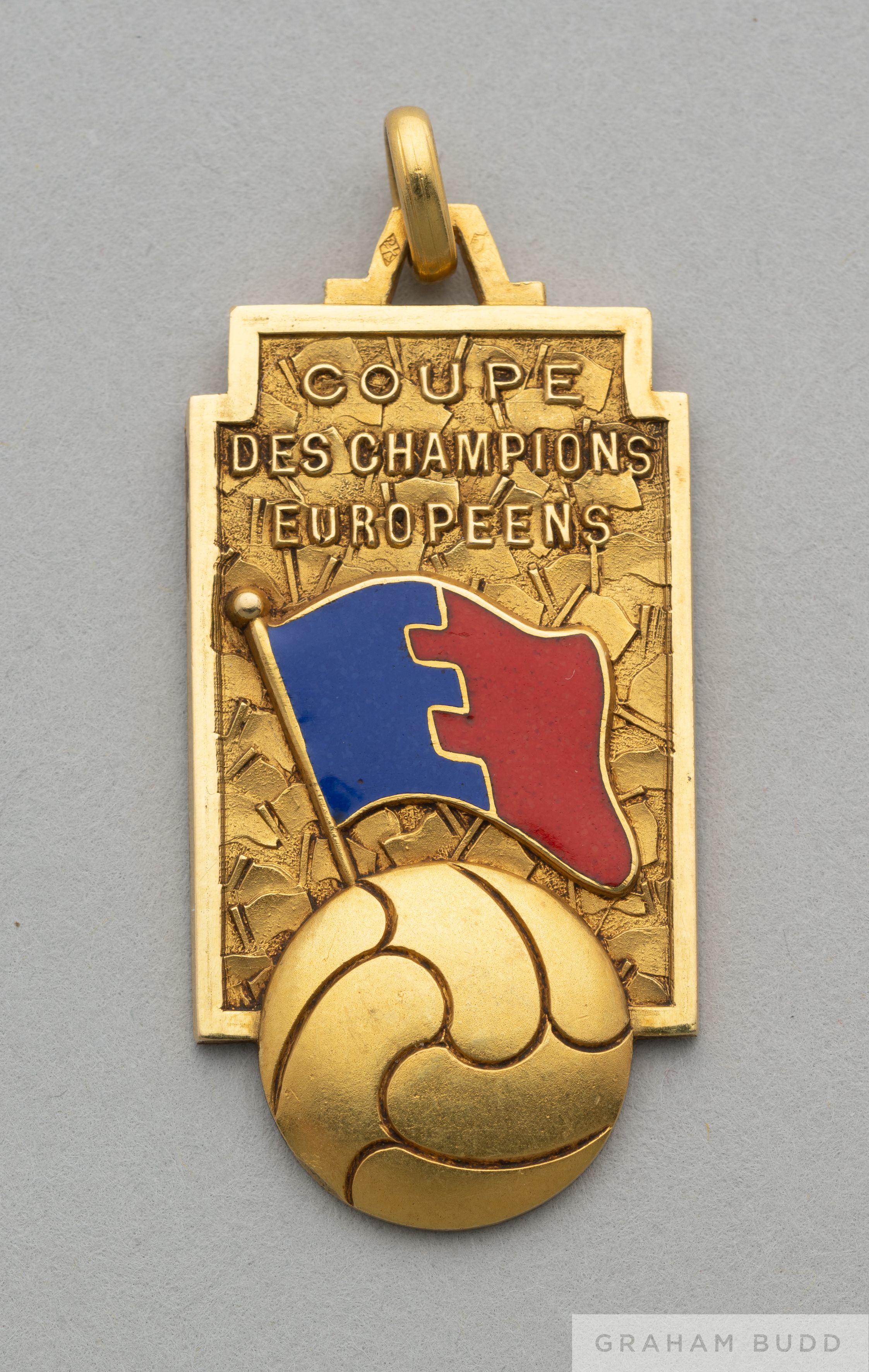 Raymond Kopa continental gold and enamel 1958 European Cup Winners medal