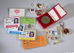 Ccollection of badminton memorabilia relating to England International Jason Ganner