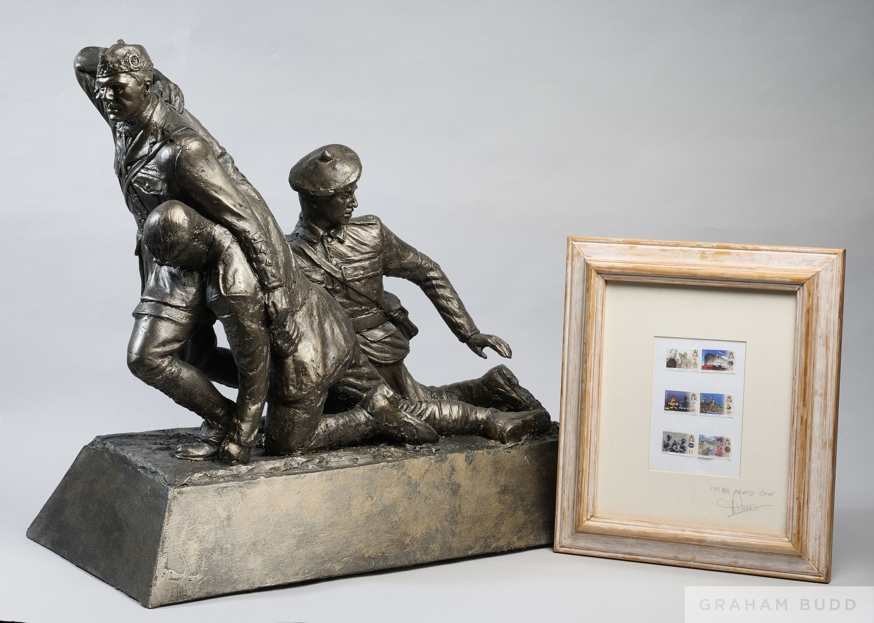 Tom Murphy, Captain Noel Chavasse VC plus Bar VC Memorial statue maquette, - Image 2 of 2