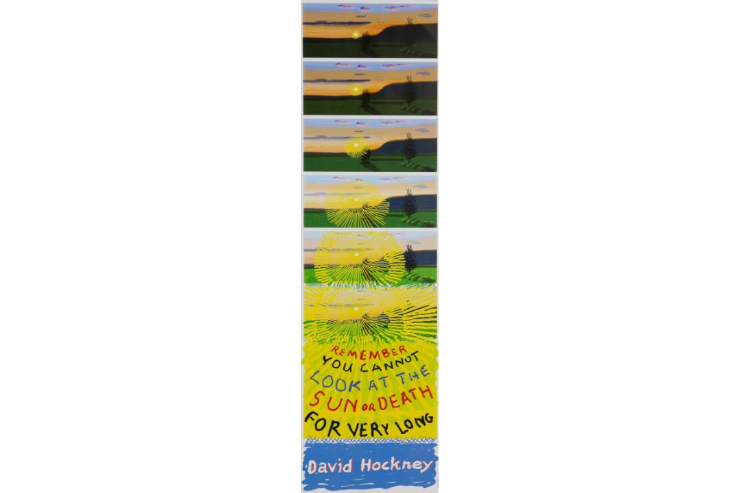 David Hockney OM CH RA 'Remember You Cannot Look At The Sun Or Death For Very Long