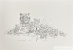 David Shepherd CBE FRSA FGRA 'Tigers', 2006
