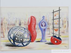 Henry Moore 'Sculptural Objects', lithograph, 1949