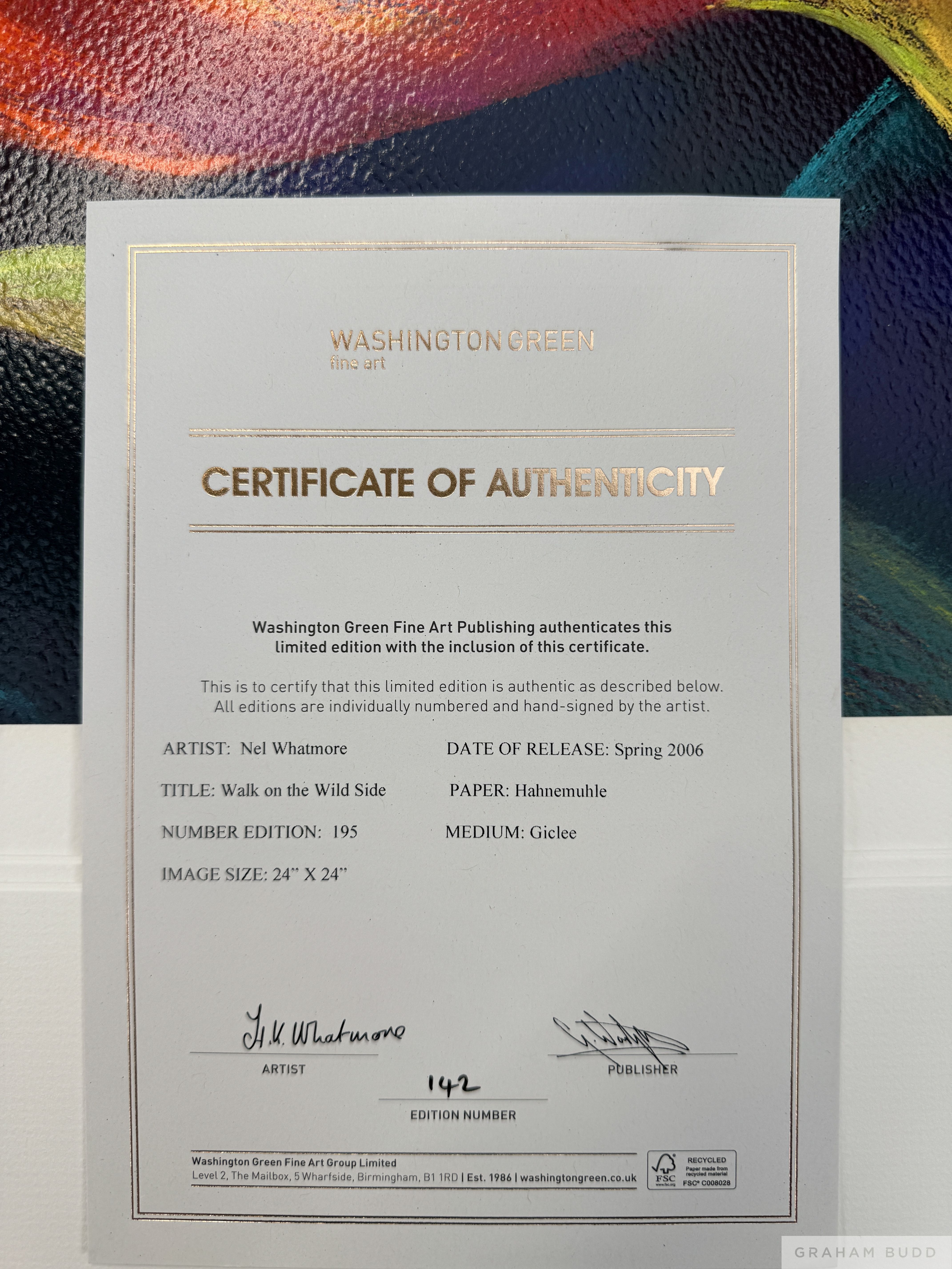 Nel Whatmore 'Walk on the Wild Side, 2006 - Image 4 of 4