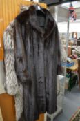A good ladies full length mink coat.