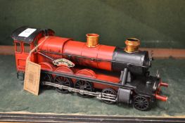 Two model steam trains.