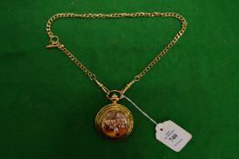 A decorative charge of light brigade watch on chain.