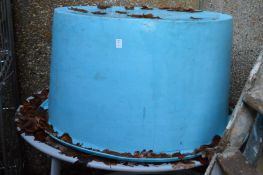 A large plastic circular tub.