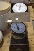 Two old scales.