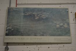 A Claude Monet poster.