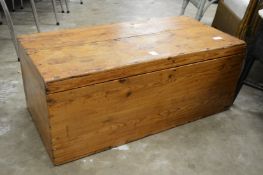A pine box.