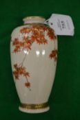 A small satsuma vase.