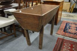 An elm dough bin or jardiniere.