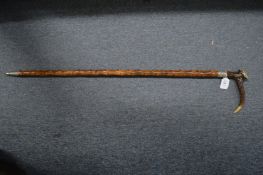 A good horn handled alpine walking stick.