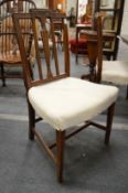 A set of six 19th century mahogany dining chairs.