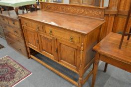 A mahogany sideboard.