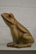 A large Goebel pottery frog.