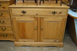 A pine sideboard.