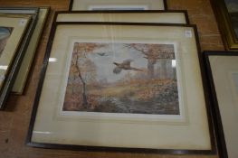 A group of three bird related prints by J C Harrison.