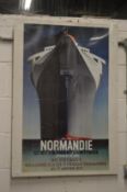 An ocean liner poster.