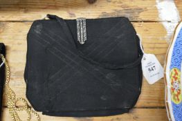 A ladies evening bag.