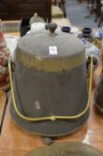 A copper and brass Dutch doofpot (ash bucket).