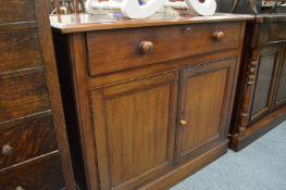 A Victorian mahogany sideboard.