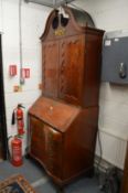A good George III period American mahogany bureau bookcase.