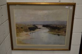 River landscape, large colour print.