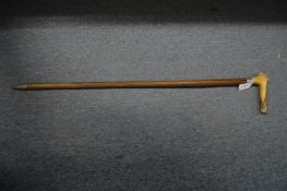 A good horn handled alpine walking stick.