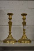 A good pair of French ormolu candlesticks.