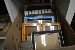 Various photograph frames etc.