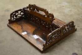 A Regency rosewood book carrier.
