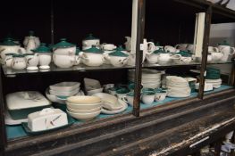 A large quantity of Denby Green Wheat china.