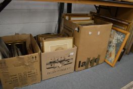 A large quantity of paintings and prints.