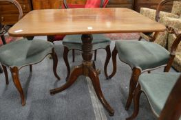 A 19th century mahogany tilt top tripod table.